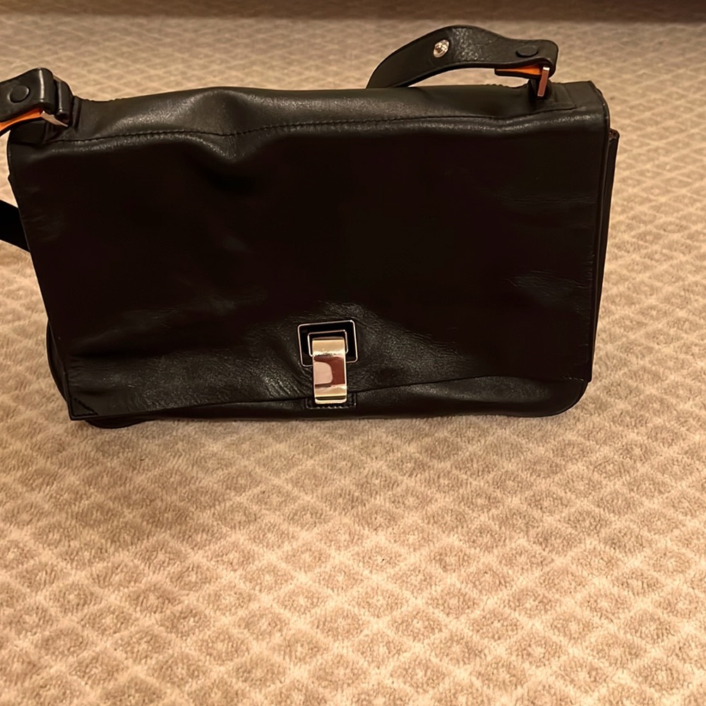 Medium black proenza courier bag
